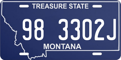 MT license plate 983302J