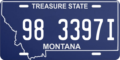 MT license plate 983397I