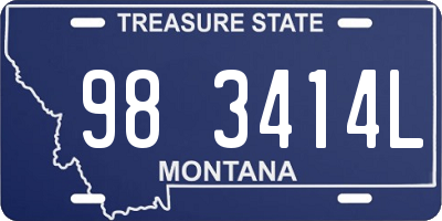 MT license plate 983414L