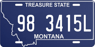 MT license plate 983415L