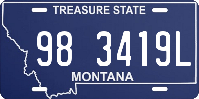 MT license plate 983419L