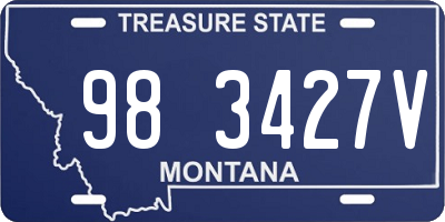 MT license plate 983427V
