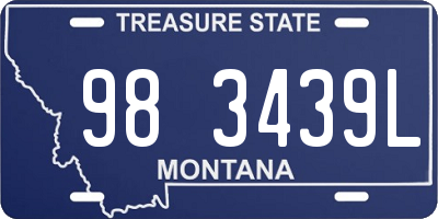 MT license plate 983439L