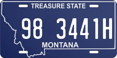 MT license plate 983441H