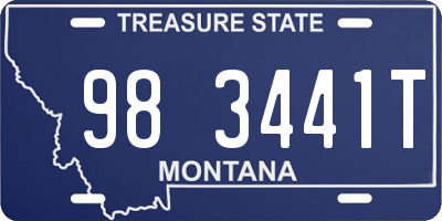 MT license plate 983441T
