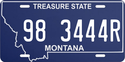 MT license plate 983444R