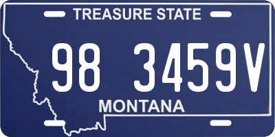 MT license plate 983459V