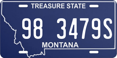 MT license plate 983479S