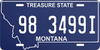 MT license plate 983499I