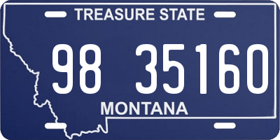 MT license plate 983516O