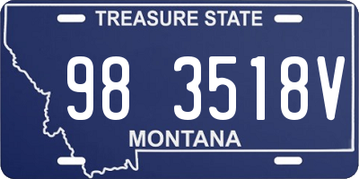 MT license plate 983518V