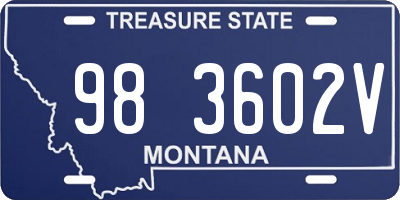 MT license plate 983602V