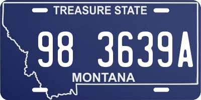 MT license plate 983639A