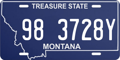 MT license plate 983728Y