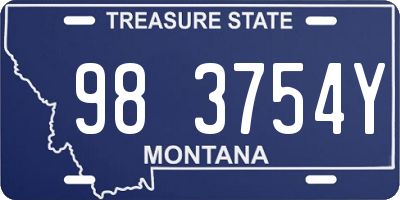MT license plate 983754Y