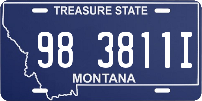 MT license plate 983811I