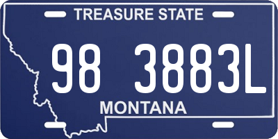 MT license plate 983883L