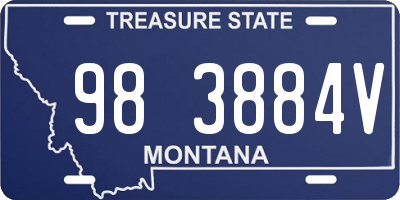 MT license plate 983884V