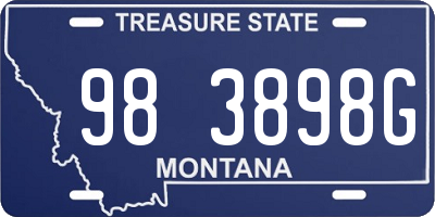 MT license plate 983898G