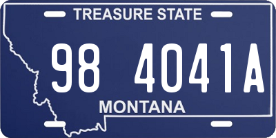 MT license plate 984041A
