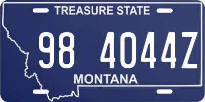MT license plate 984044Z