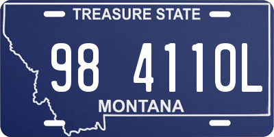 MT license plate 984110L