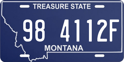 MT license plate 984112F