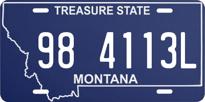 MT license plate 984113L