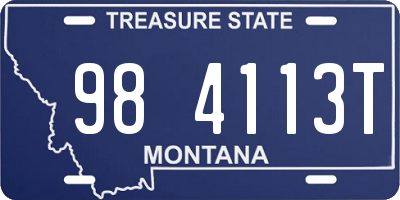 MT license plate 984113T