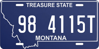 MT license plate 984115T