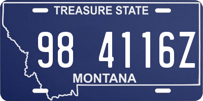 MT license plate 984116Z