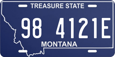 MT license plate 984121E