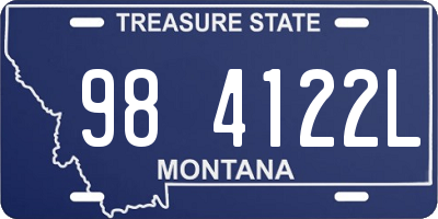 MT license plate 984122L