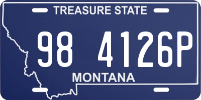 MT license plate 984126P