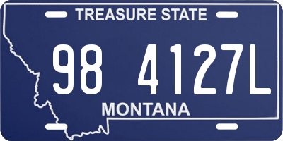 MT license plate 984127L