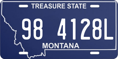 MT license plate 984128L