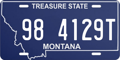 MT license plate 984129T