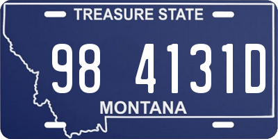 MT license plate 984131D