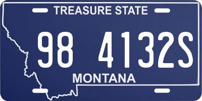 MT license plate 984132S