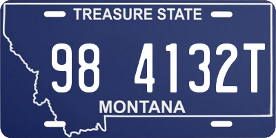 MT license plate 984132T