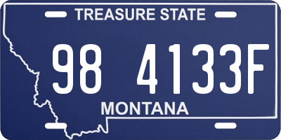MT license plate 984133F