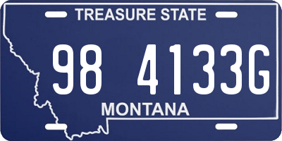 MT license plate 984133G