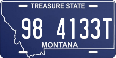 MT license plate 984133T