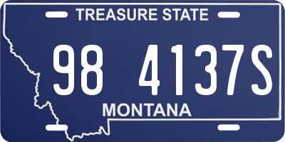 MT license plate 984137S