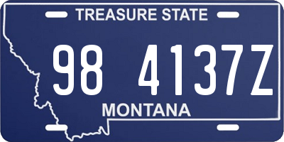 MT license plate 984137Z