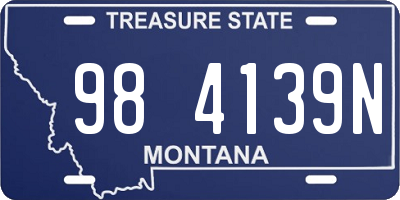 MT license plate 984139N