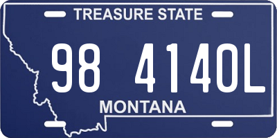 MT license plate 984140L