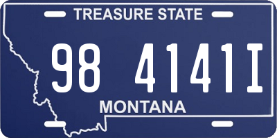 MT license plate 984141I