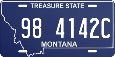 MT license plate 984142C