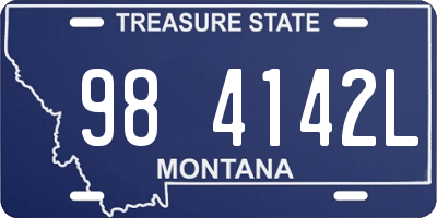 MT license plate 984142L